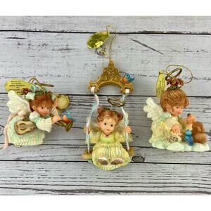 Holly Days Angels Ornament Collection by GG Santiago, Ashton Drake Ornaments